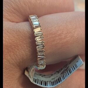 Levian Baguette Frenzy  Diamond 14K Strawberry Gold Ring 1/3 Ct TW SZ 7 NWT